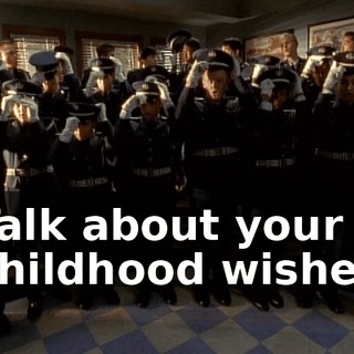 ♪ Talk about your childhood wishes ♪