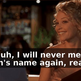 God, uh, I will never mention Judith's name again, really.