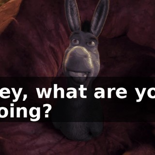 Hey, what are you doing?