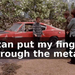 I can put my finger through the metal.