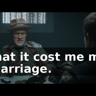 that it cost me my marriage.
