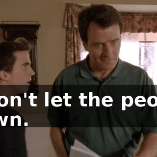 I won't let the people down.