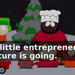 our little entrepreneurial venture is going.