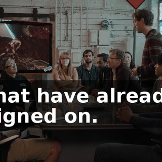 that have already signed on.