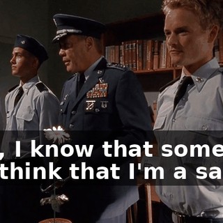 Now, I know that some of you think that I'm a sadist,