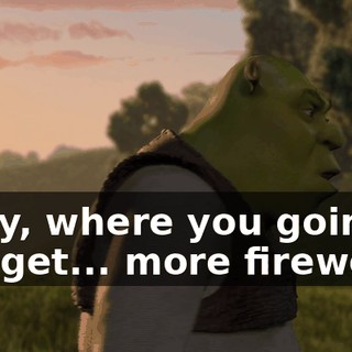 - Hey, where you going? - To get... more firewood.