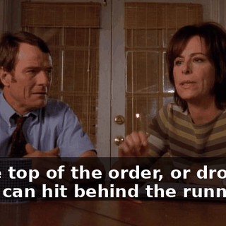 at the top of the order, or drop him so he can hit behind the runners