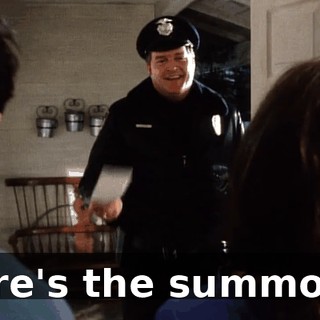 Here's the summons.