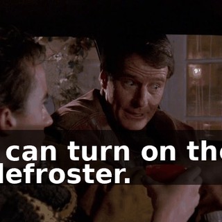 I can turn on the defroster.