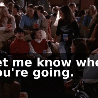 Let me know when you're going.