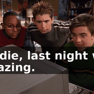 "Eddie, last night was amazing.