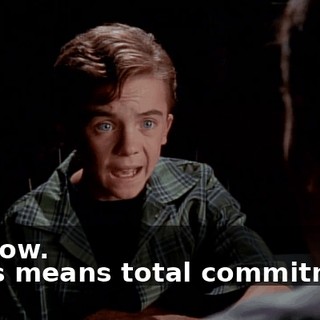 - I know. - This means total commitment.