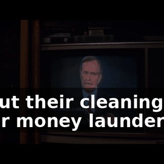 about their cleaning up their money laundering.