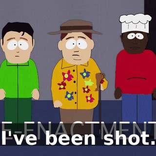 I've been shot.