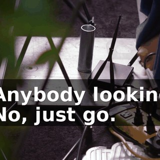 - Anybody looking? - No, just go.