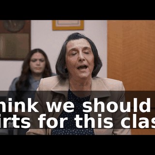 I think we should do shirts for this class.