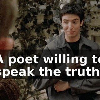 A poet willing to speak the truth.