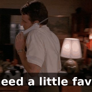 I need a little favor.