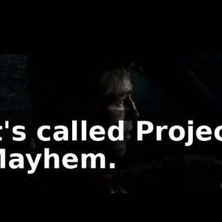 it's called Project Mayhem.