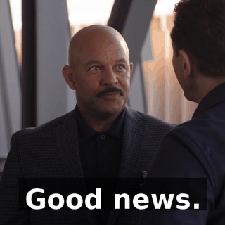 Good news.