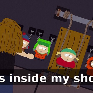 It's inside my shoe.