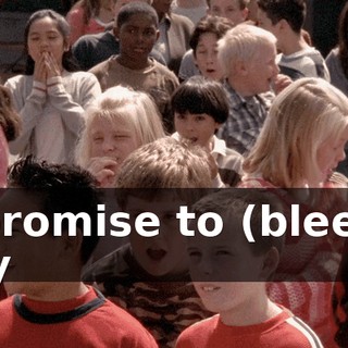 I promise to (bleep) my