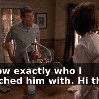 I know exactly who I switched him with. Hi there.