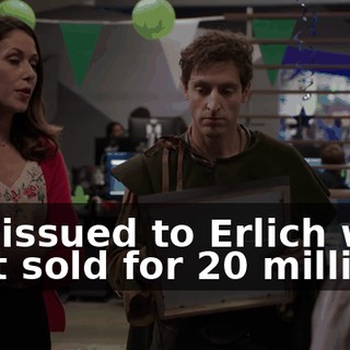 we issued to Erlich was just sold for $20 million.