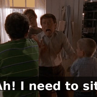 Ah! I need to sit.