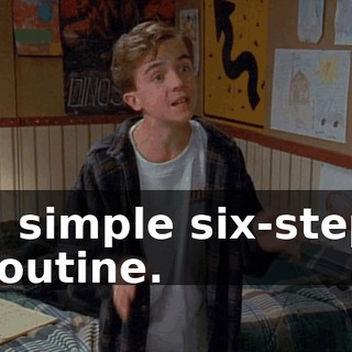 a simple six-step routine.