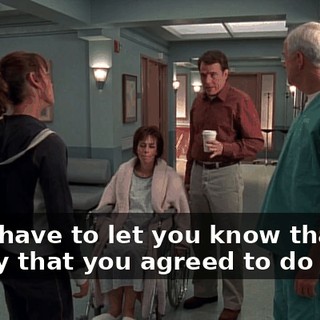 but I have to let you know that I'm happy that you agreed to do this.