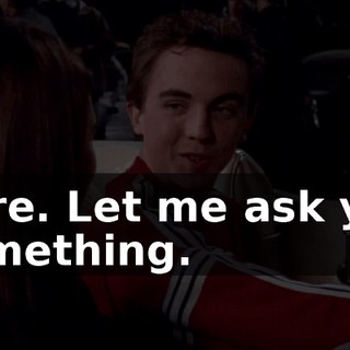 Sure. Let me ask you something.