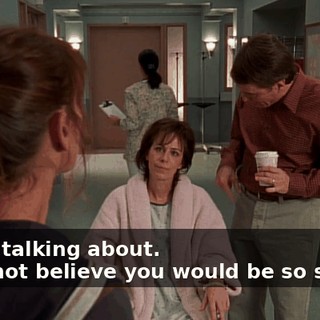 - I was talking about. - I cannot believe you would be so spiteful
