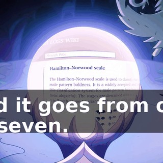 and it goes from one to seven.