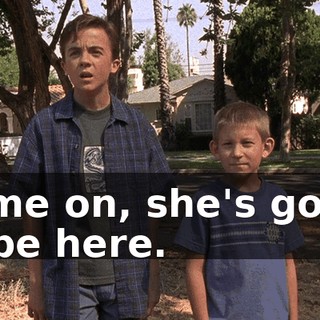Come on, she's going to be here.