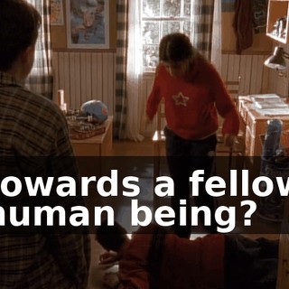 towards a fellow human being?