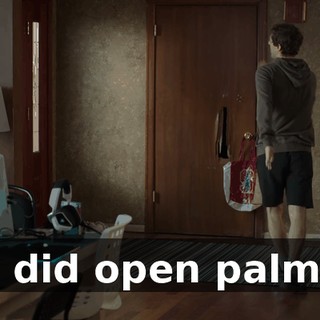 I did open palm.