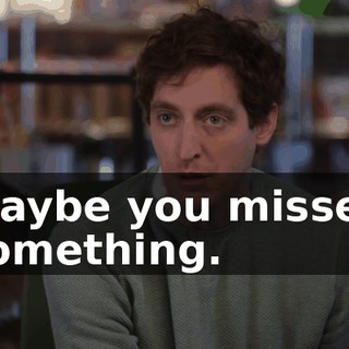 Maybe you missed something.