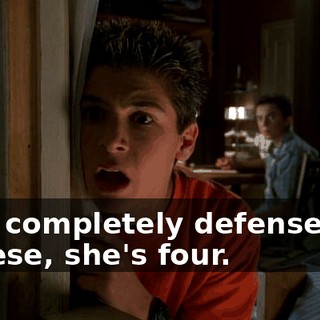 - I'm completely defenseless. - Reese, she's four.