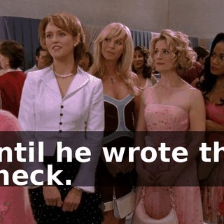 until he wrote the check.