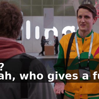 - So? - Yeah, who gives a fuck?