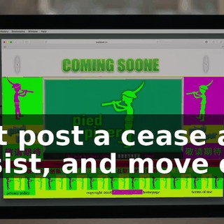 Just post a cease and desist, and move on!