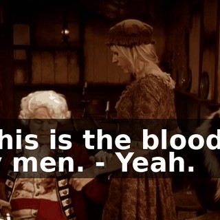 - This is the blood of my men. - Yeah.