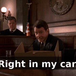 Right in my car.