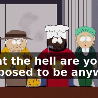 What the hell are you supposed to be anyway?