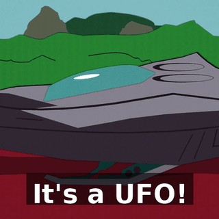 It's a UFO!
