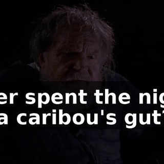 Ever spent the night in a caribou's gut?