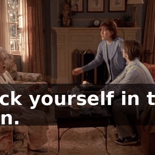 Lock yourself in the den.
