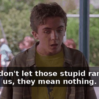 If we don't let those stupid rankings get to us, they mean nothing.