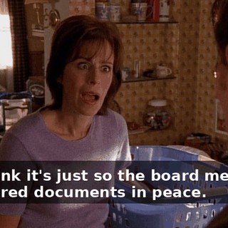 We think it's just so the board members can shred documents in peace.